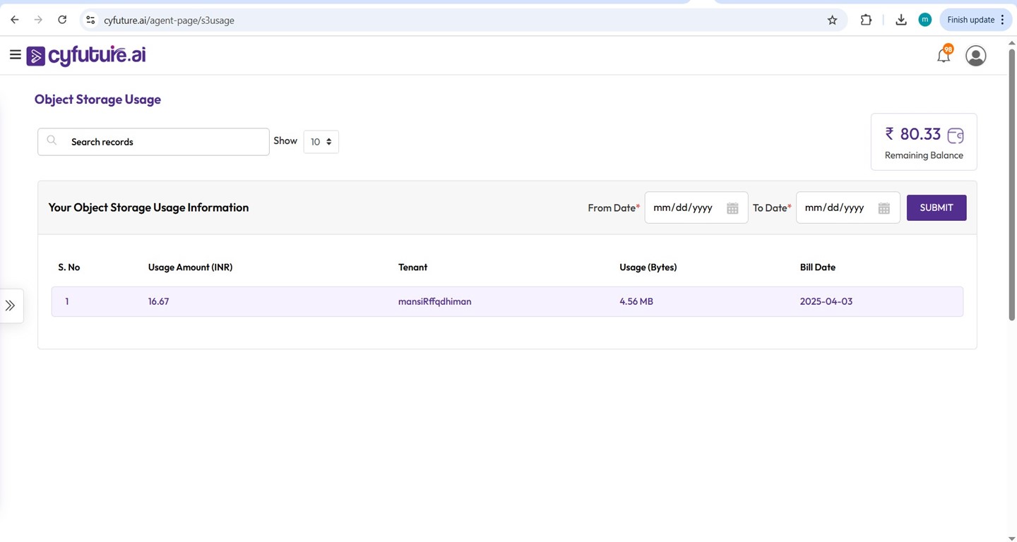 Billing Dashboard